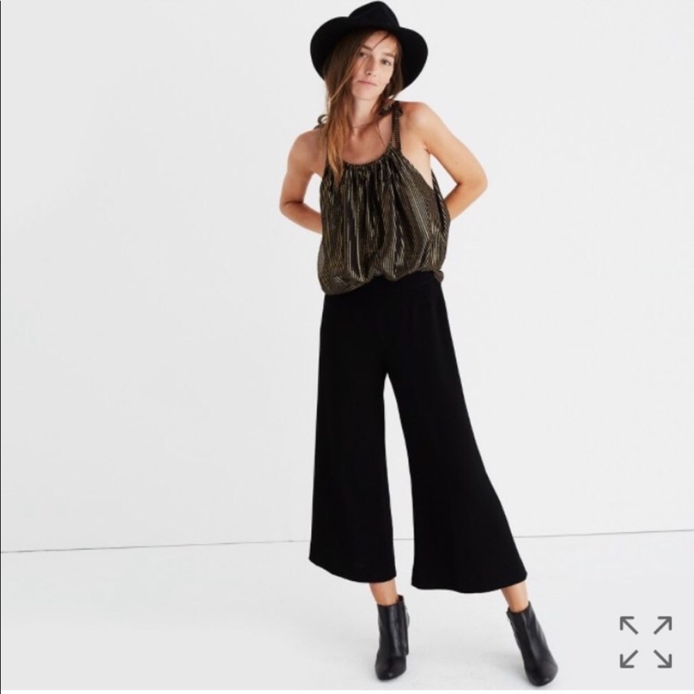 • Madewell • Gramercy Wide Leg Pants Black 0